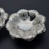 Pretty & Gleaming Small Ornate Pedestalled Dishes - Silver Plated Antique (#99710) 3