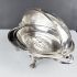 Gorgeous Roll-top Breakfast Dish - Claw Feet - Victorian Silver Plated (#99714) 4