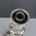 Rare Pair Of 12 Inch Storm Candlesticks - Antique Silver Plated (#99715) 5