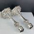 Rare Pair Of 12 Inch Storm Candlesticks - Antique Silver Plated (#99715) 6