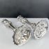 Rare Pair Of 12 Inch Storm Candlesticks - Antique Silver Plated (#99715) 7
