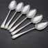Joseph Rodgers Set Of 6 Dessert Spoons Silver Plated Boxed Vintage Old English (#99738) 2