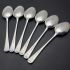 Joseph Rodgers Set Of 6 Dessert Spoons Silver Plated Boxed Vintage Old English (#99738) 3