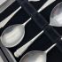 Cased Vintage Set Of 6 Pudding Spoons Epns Silver Plated (#99745) 2