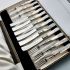 Cased Mother Of Pearl Handled Tea Forks & Knives Sheffield Vintage Cutlery (#99779) 2
