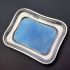 Sterling Silver Blue Guilloche Enamel 68g Pin Dish Birmingham 1923 - A/f (#99790) 6
