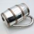 Old Sheffield Plate Barrel Form Pint Beer / Cider Mug - Antique Silver Plated (#99801) 2
