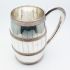 Old Sheffield Plate Barrel Form Pint Beer / Cider Mug - Antique Silver Plated (#99801) 8