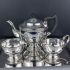 Vintage Viners Silver Rose 3 Piece Tea Set Plated (#99804) 2
