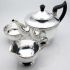 Vintage Viners Silver Rose 3 Piece Tea Set Plated (#99804) 8