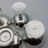 5x Ice Cream / Sorbet Dishes - Silver Plated - Vintage Gladwin Etc (#99807) 7