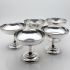 5x Ice Cream / Sorbet Dishes - Silver Plated - Vintage Gladwin Etc (#99807) 8