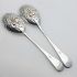 Pair Of Berry Bowl Serving Spoons - Shell Husk Pattern Epns Silver Plated (#99853) 4