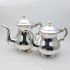 Lovely Small 4 Piece Tea & Coffee Service Set Silver Plated Alpaca Vintage (#99872) 2