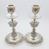 Pair Of Elkington Ornate Lion Mask & Swag Candlesticks Antique (#99875) 2