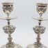 Pair Of Elkington Ornate Lion Mask & Swag Candlesticks Antique (#99875) 3