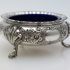 Ornate Martin Hall Silver Plated Open Salt Pot With Spoon Victorian Antique (#99885) 2