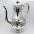 Fine Antique Silver Plated Large Repousse Coffee Pot 1911 (#99915) 11
