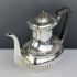 Queen Anne Flute 4 Piece Tea & Coffee Service Set Silver Plated Antique (#99938) 4