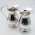 Pair Silver Plated Half Pint Jugs - Cream / Water Etc - Vintage (#99947) 2