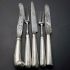 Georgian / Early Victorian Sterling Silver Handled Cutlery X 5 - Antique (#99950) 9