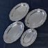 Antique Graduating Set Of 4 Serving Platters Trays Silver Plated Sheffield (#99958) 2