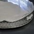 Huge 2ft Silver Plated On Copper Galleried Serving Tray Antique (#99960) 2