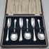 Silver Plated Lovely Cased Cake Forks & Cream Spoons 1929 Design Epns Vintage (#99965) 2