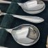 Cased Silver Plated Pudding Spoons And Server Set Vintage (#99966) 3