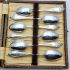 Antique Silver Plated Ornate Coffee Spoons - Cased (#99969) 3