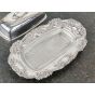 Ornate Silver Plated Oblong Butter Dish Vintage (#100017) 2