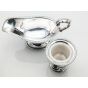 Vintage Silver Plated Gravy / Sauce Boat & Mini-urn Toothpick Holder (#100028) 2
