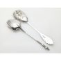 2x Lovely Antique Serving Spoons - Silver Plated (#100048) 4