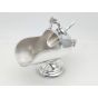 Gleaming Silver Plated Coal Scuttle Form Sugar Bowl With Scoop (#100050) 5