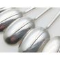 Hanoverian Rattail Pattern Set Of 6 Tea Spoons Silver Plated Epns Sheffield (#100072) 3