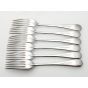 Hanoverian Rattail Pattern Set Of 6 Dessert Forks Silver Plated Epns Sheffield (#100075) 2