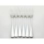 Hanoverian Rattail Pattern Set Of 6 Dessert Forks Silver Plated Epns Sheffield (#100075) 5