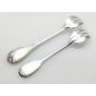 2x Christofle Silver Plated Seafood Forks - Antique - Marly + 1 (#100115) 4