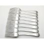 Mappin & Webb Hanoverian Set Of 8 Dinner Forks Epns Silver Plated Vintage (#100156) 3