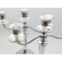 Gleaming Pair Of Silver Plated Candelabra - Vintage (#100209) 2