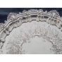 Lovely Antique Silver Plated On Copper Salver Drinks Tray (#100224) 2