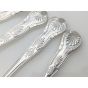 Kings Pattern - 3x Table Spoons & Large Sauce Ladle Silver Plated Epns Vintage (#100277) 3