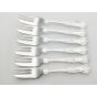 Kings Pattern - Set Of 6 Cake Forks - Boxed Epns A1 Vintage Silver Plated (#100281) 2