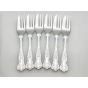 Kings Pattern - Set Of 6 Cake Forks - Boxed Epns A1 Vintage Silver Plated (#100281) 5