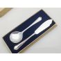 Jesmond Pattern - Boxed Butter Spreader & Jam Spoon Silver Plated Epns Vintage (#100284) 4