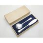 Jesmond Pattern - Boxed Butter Spreader & Jam Spoon Silver Plated Epns Vintage (#100284) 5