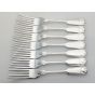 Fiddle Thread Shell Pattern 7 Side Dessert Forks Epns Silver Plated Arthur Price (#100349) 2