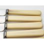 6x Large Palette Shape Dinner Knives Faux Bone Handles Sheffield Vintage (#100367) 5