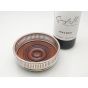 Good Silver Plated On Copper Wine Bottle Coaster - Vintage (#100405) 5