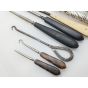 Job Lot Of 12 Steel Buttonhooks / Tools Etc - Some Silver Handled (#100421) 2